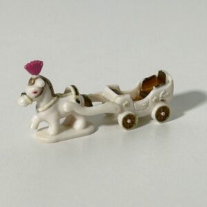 Vintage 90s Bluebird Polly Pocket Starlight Castle Horse & Carriage (21C)